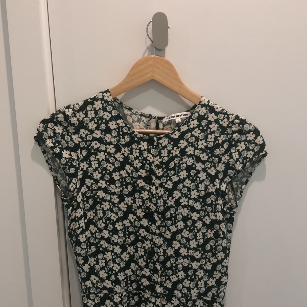 REFORMATION FAUNA MIDI DRESS - Size 4